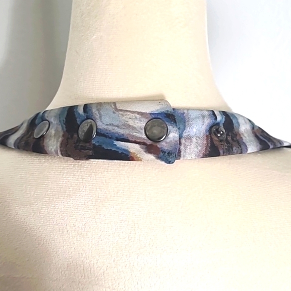 Jessica Simpson Multicolor Stripe Halter Maxi-Dress, Size Medium - Picture 9 of 11